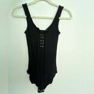 American Eagle: Black Bodysuit - Size S